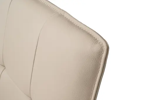 Armlehnstuhl MARCELLA - drehbar, Leder, Latte