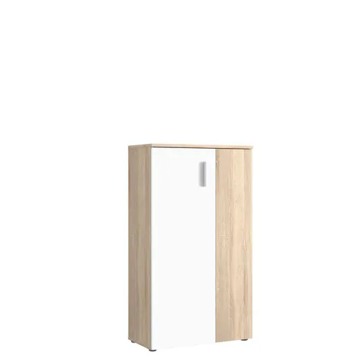 Schuhschrank FINLEI - B. ca. 70 cm, Sonoma Eiche Dekor, Weiß