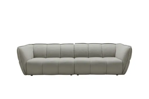 Sofa Hedda - 4-Sitzer, Stoff, Graubeige