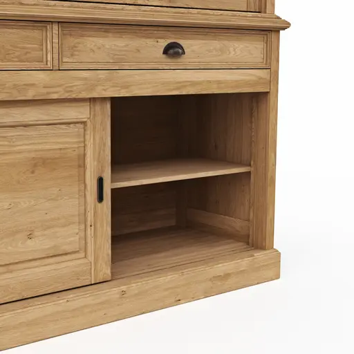 Buffetschrank Louisiana - mit Schiebetüren, Wildeiche teilmassiv, geölt