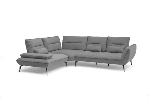 Ecksofa PAYTON - Ecke links, 2,5-Sitzer, Stoff, Grau