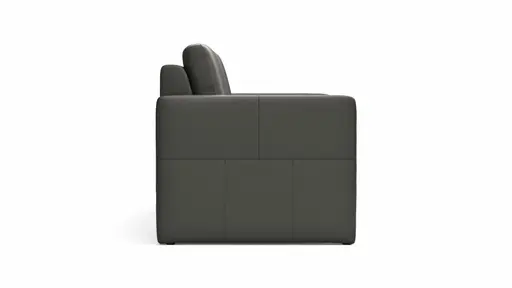 Sofa Arima - 2-Sitzer, Leder, Anthrazit