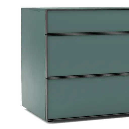 Kommode Loretto - BHT ca. 135x70x53 cm, Lack matt, Salbeigrün