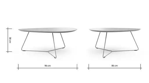 Couchtisch Fano - LBH ca. 96x86x38 cm, Fenix, Olivgrün
