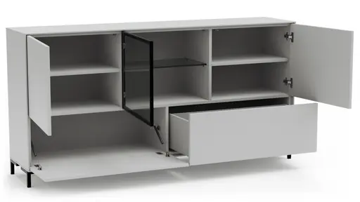 Sideboard Medio - Lack, Weiß