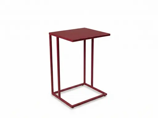 Beistelltisch - LB ca. 43x38 cm, Bordeauxrot