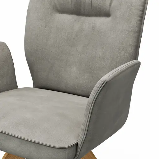 Armlehnstuhl Westmore - Stoff, Silberfarben