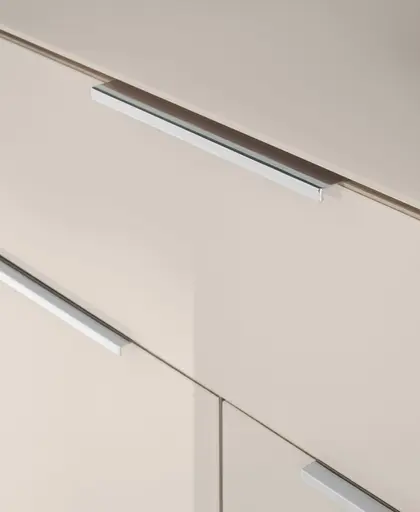 Schuhschrank - B ca. 90 cm, Riva Eiche Nachbildung, Kaschmir