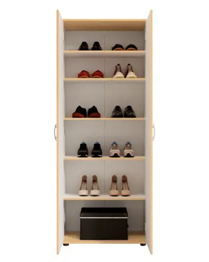 Schuhschrank - B ca. 70 cm, Buche Dekor