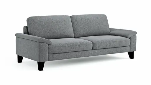 Sofa Oviedo - 3-Sitzer, Stoff, Grau