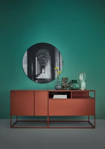 Sideboard Catona - Lack matt, Weinbeere