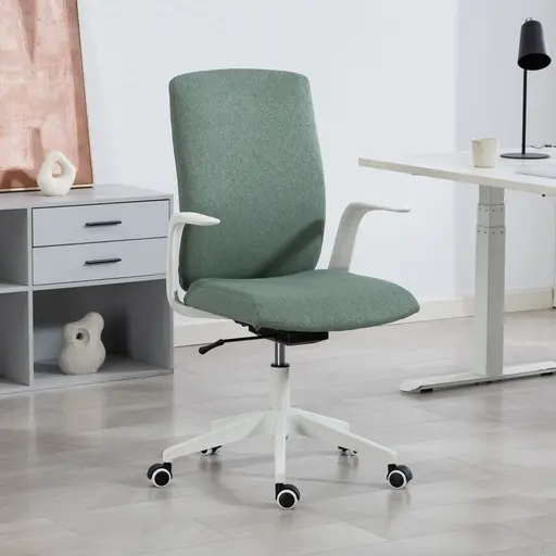 Drehstuhl - drehbar, höhenverstellbar, Webstoff, Grün