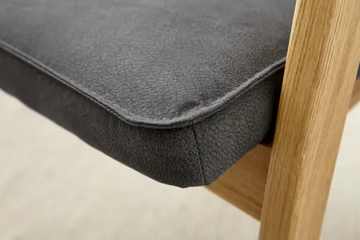 Armlehnstuhl Wilshere - Stoff, Anthrazit