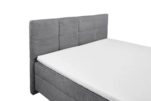 Boxbett- Liegefläche ca. 180x200 cm, Stoff, Grau