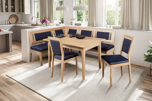 Esstisch - ausziehbar, LB ca. 130x90 cm, Kernbuche massiv