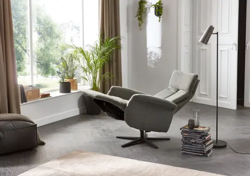 TV-Sessel - Größe M, inkl. Relaxfunktion, Stoff, Grün