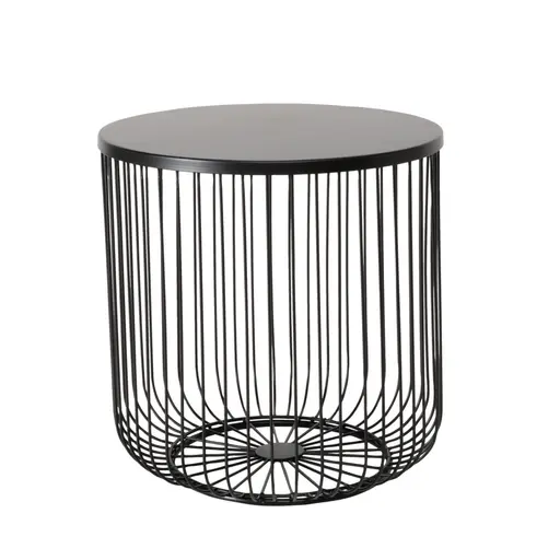 Beistelltisch - LBH ca. 38x38x41 cm, Schwarz