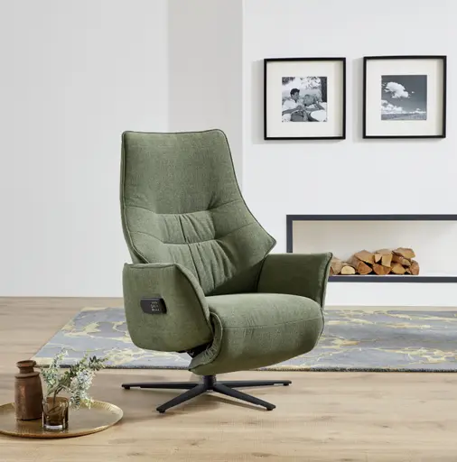 Fernsehsessel - Relaxfunktion, Stoff, Alge