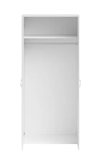 Drehtürenschrank- B ca. 160 cm, Weiß