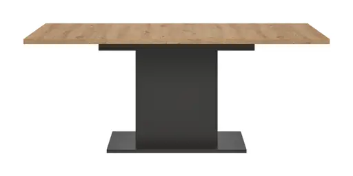 Esstisch - ausziehbar, LB ca. 150x90 cm, Artisan Eiche Nachbildung, Grau