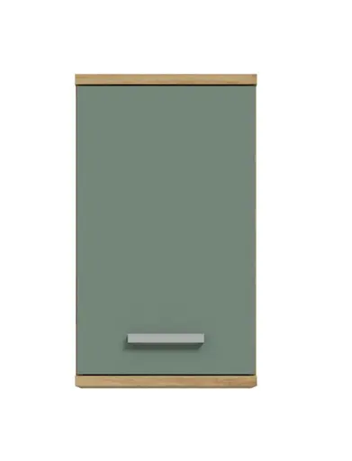 Hängeschrank- B ca. 40 cm, Eiche Dekor, Graugrün