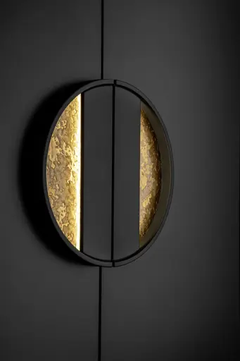 Highboard Jyn - ca. 91x162x41 cm, Lack, Schwarz