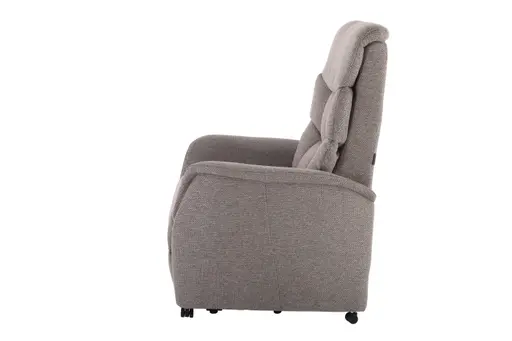 TV-Sessel MARLO - Aufstehhilfe, Relaxfunktion, Kopfteilverstellung, Stoff, Braunbeige