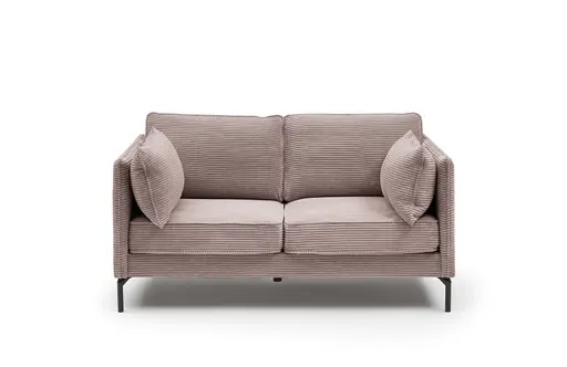 Sofa - 2-Sitzer, Stoff, Rosa