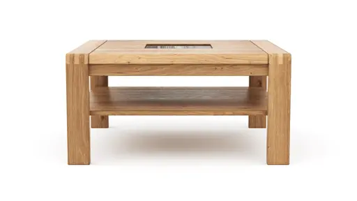 Couchtisch Cartago Soft - BHT ca. 90x45x90 cm, Wildeiche massiv, natur geölt