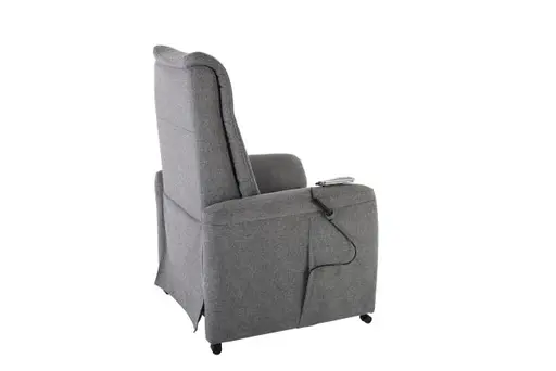TV-Sessel - Relaxfunktion, Stoff, Grau