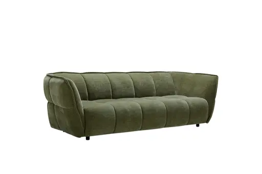 Sofa Hedda - 3-Sitzer, Chenille, Khaki