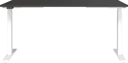 Schreibtisch GELI - höhenverstellbar, LB ca. 160x80 cm, Graphit, Weiß