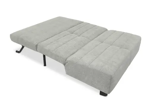  Faltsofa Easy - 2-Sitzer ohne Armlehne, ca. 140 cm inkl. Schlaffunktion, Stoff, Grau