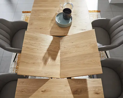 Esstisch Dinner - ausziehbar, LB ca. 180x100 cm, Eiche massiv