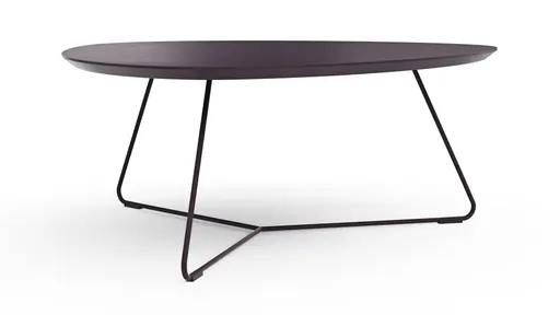 Couchtisch Fano - LBH ca. 87x78x33 cm, Fenix, Aubergine