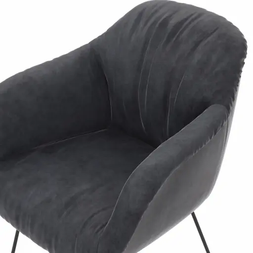 Dinnerchair Sevano - Leder, Anthrazit