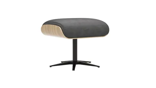 Drehhocker Aberdeen - Größe M, Microfaser, Anthrazit