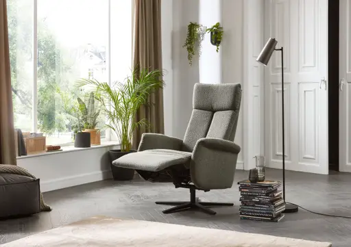 TV-Sessel - Größe M, inkl. Relaxfunktion, Stoff, Grün