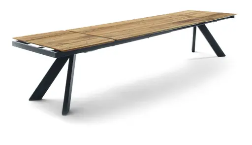 Esstisch - ausziehbar, LB ca. 190x100 cm, Wildeiche Furnier