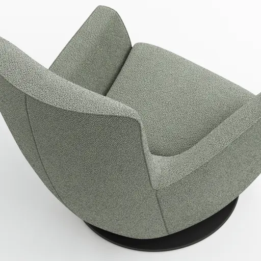 Sessel Lilaia - inkl. Dreh- und Wippfunktion, Stoff, Olivgrün