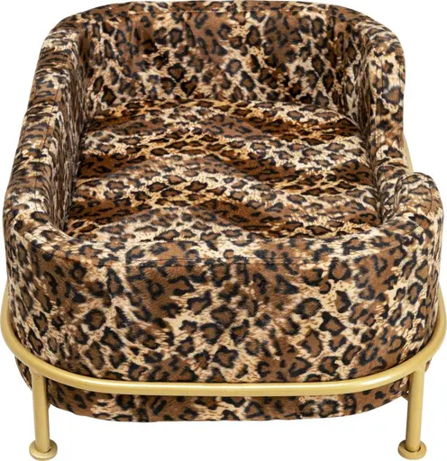 Hund/Katzenbett - BHT ca. 24,5x63x44 cm, Leomuster