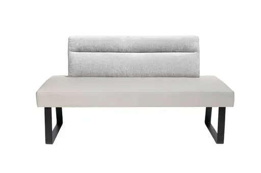 Polsterbank - Breite ca. 180 cm, Stoff, Grau