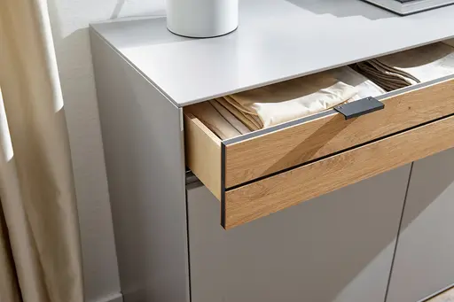 Kommode Scottsdale - Lack, Samtgrau