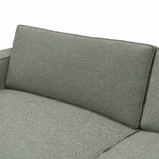 Ecksofa Lilaia - 2-Sitzer links, Ecke, 1,5-Sitzer Tief, Stoff, Olivgrün