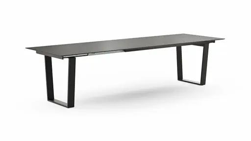 Esstisch Dinner - verlängerbar, LB ca. 200x95 cm, Kunststoff, Dunkelgrau