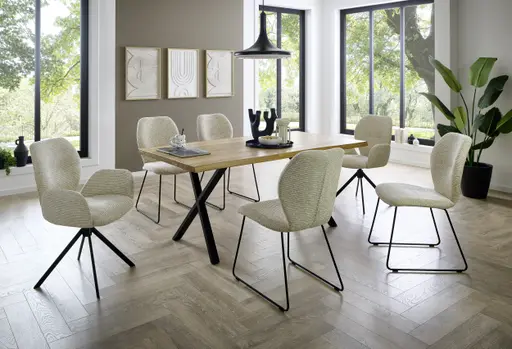 Esstisch, LB ca. 180x90 cm, Eiche massiv