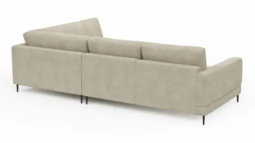 Ecksofa Janne - 2-Sitzer, Ecke rechts, Feincord, Sand