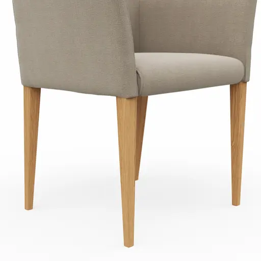 Armlehnstuhl Cosyra - Stoff, Beige