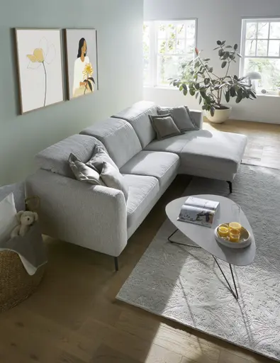 Couchtisch Oliva - LBH ca. 100x70x37 cm, HPL, Creme Natur