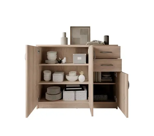 Kommode - B ca. 109 cm, Sonoma Eiche Nachbildung